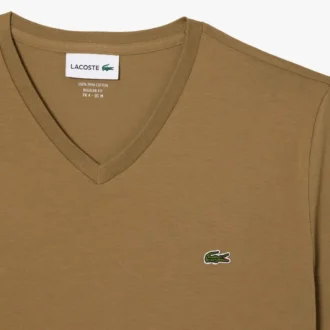Camiseta ligera de algodón Pima con cuello en V para hombre