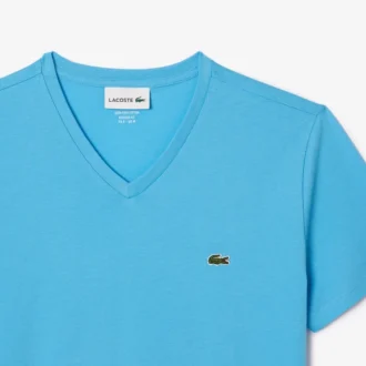 Camiseta ligera de algodón Pima con cuello en V para hombre