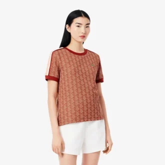 Camiseta Monogram de corte ajustado para mujer