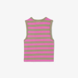 Camiseta sin mangas a rayas para niños