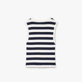 Camiseta sin mangas de algodón a rayas para niños