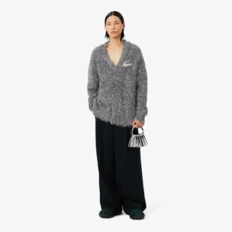 Cardigan de punto con lurex de la pasarela