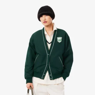 Cardigan oversize acolchado de nailon para mujer