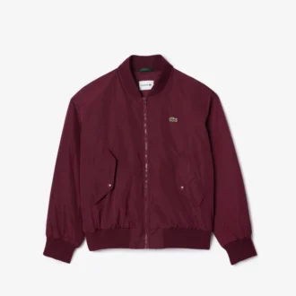 Chaqueta bomber oversize con puños acanalados para mujer