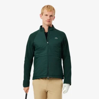 Chaqueta de golf acolchada de cuello alto para hombre