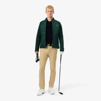Chaqueta de golf acolchada de cuello alto para hombre