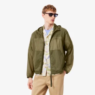 Chaqueta de nylon repelente al agua para hombre