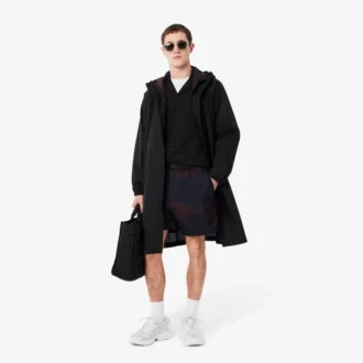 Chaqueta larga impermeable para hombre