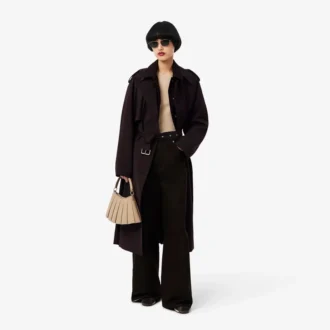 Gabardina oversize de mezcla de lana The Blend