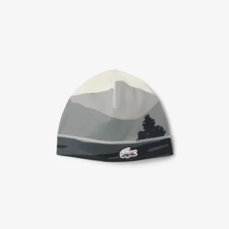 Gorro de felpa con estampado de paisaje para deporte para hombre