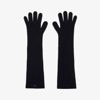 Guantes de jersey de lana para mujer