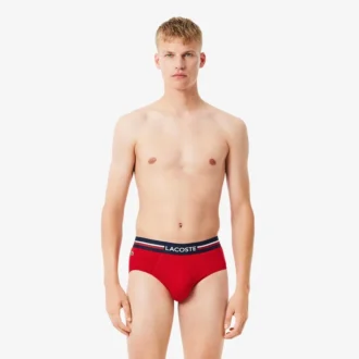 Pack de 3 calzoncillos de algodón con logo en la cintura para hombre