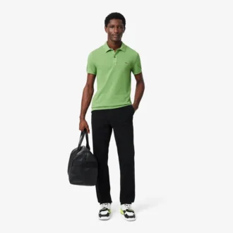 Pantalones chino de algodón de corte regular