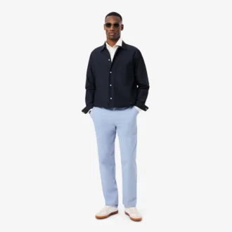 Pantalones chino de algodón de corte regular