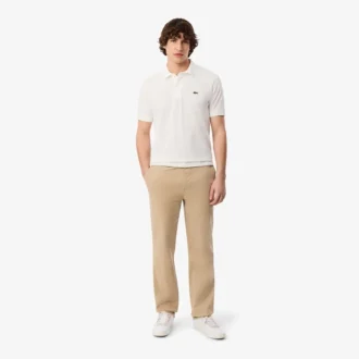 Pantalones chino de algodón de corte regular