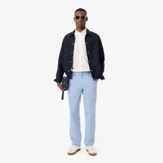 Pantalones chino de algodón de corte regular