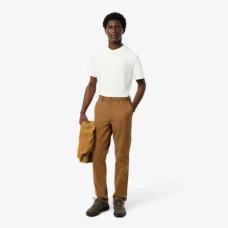Pantalones chino de algodón de corte regular para hombre
