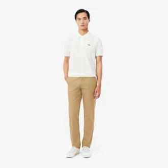 Pantalones chino de algodón de corte regular para hombre