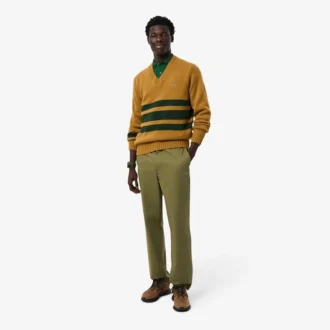 Pantalones chino de algodón de corte regular para hombre