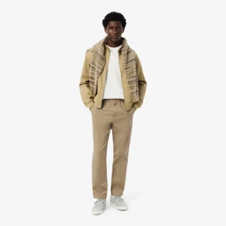 Pantalones chino de algodón de corte regular para hombre