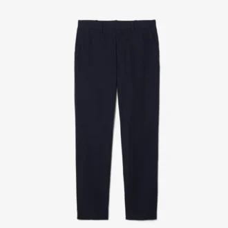 Pantalones chino de sarga de algodón de corte regular