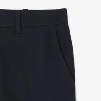 Pantalones chino de sarga de algodón de corte regular