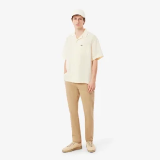 Pantalones chino de sarga elástica de corte ajustado