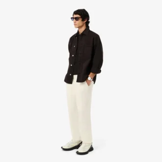 Pantalones chinos de lino de corte regular