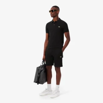 Pantalones cortos cargo de felpa de algodón para hombre