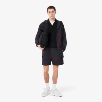 Pantalones cortos cargo de nylon con estampado Ombra para hombre