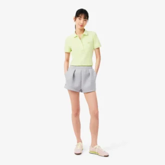 Pantalones cortos de algodón plisados