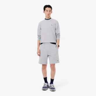 Pantalones cortos de felpa de corte regular para hombre