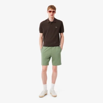 Pantalones cortos de felpa de corte regular para hombre