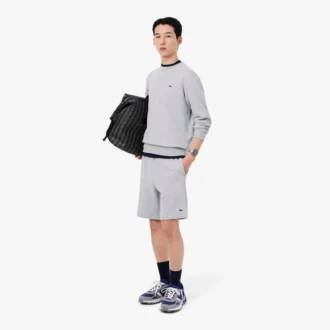 Pantalones cortos de felpa de corte regular para hombre