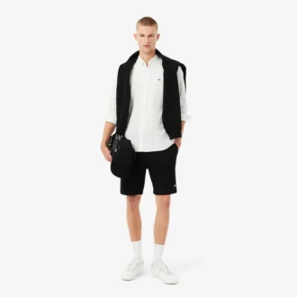 Pantalones cortos de felpa de corte regular para hombre