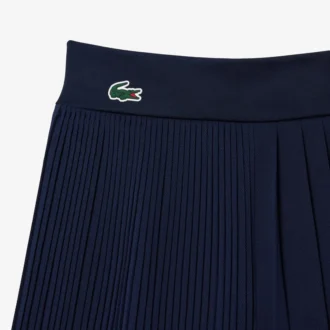Pantalones cortos de tenis con pliegues y forro para mujer