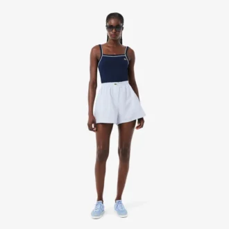 Pantalones cortos oversize de mezcla de lino