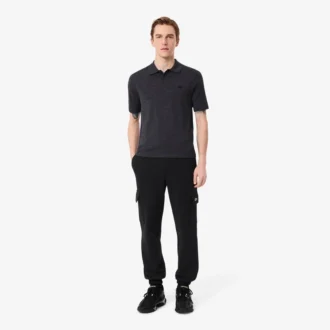 Pantalones de chándal cargo de felpa para hombre