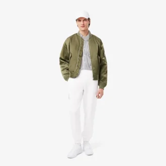 Pantalones de chándal cargo de felpa para hombre