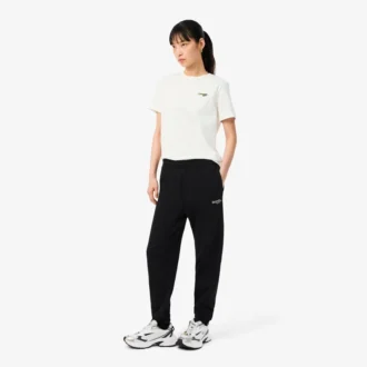 Pantalones de chándal de corte recto con logotipo para mujer