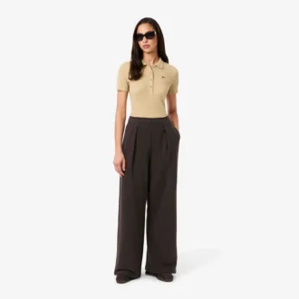 Pantalones de chándal de felpa de pierna ancha para mujer