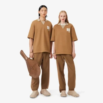 Pantalones de chándal de mezcla de lana de pasarela