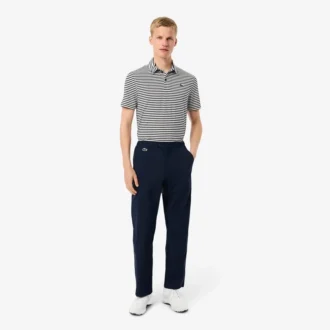 Pantalones de golf elásticos de tejido repelente al agua para hombre
