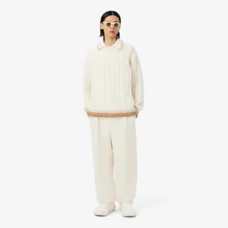 Pantalones de lana entallados de corte regular Runway