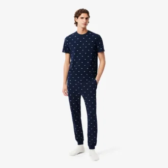 Pantalones de pijama de algodón estampados para hombre