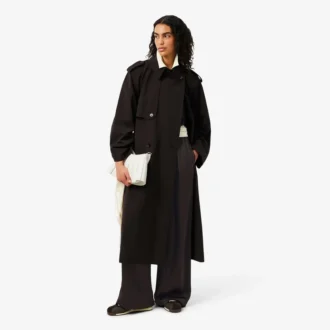 Pantalones oversize de satén con elástico