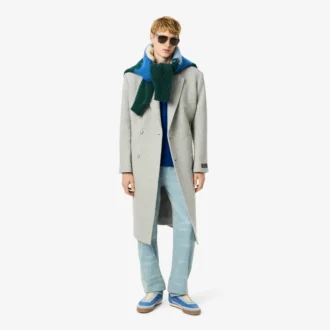 Pantalones vaqueros de corte recto con motivo paisajístico para hombre