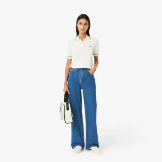Pantalones vaqueros de pierna ancha para mujer