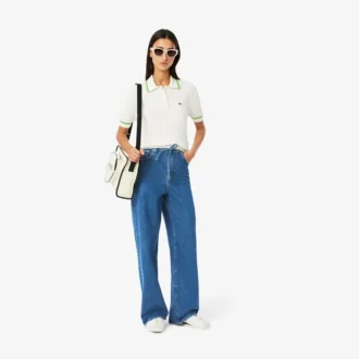 Pantalones vaqueros de pierna ancha para mujer