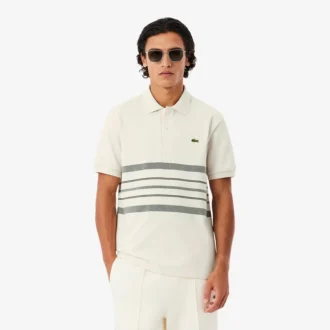 Polo a rayas de corte clásico fabricado en Francia